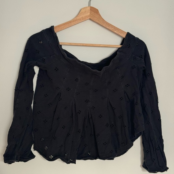 Free People Eyelet Top - Picture 1 of 8